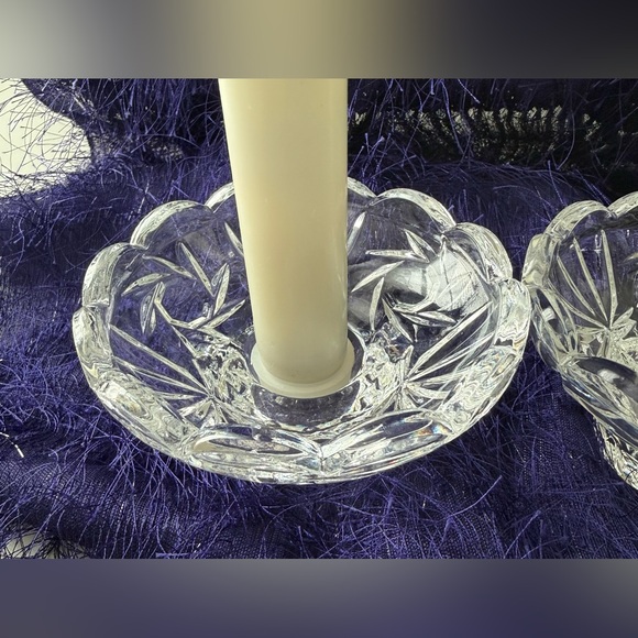 Crystal Taper Candle Holders 2 pcs - Picture 3 of 12